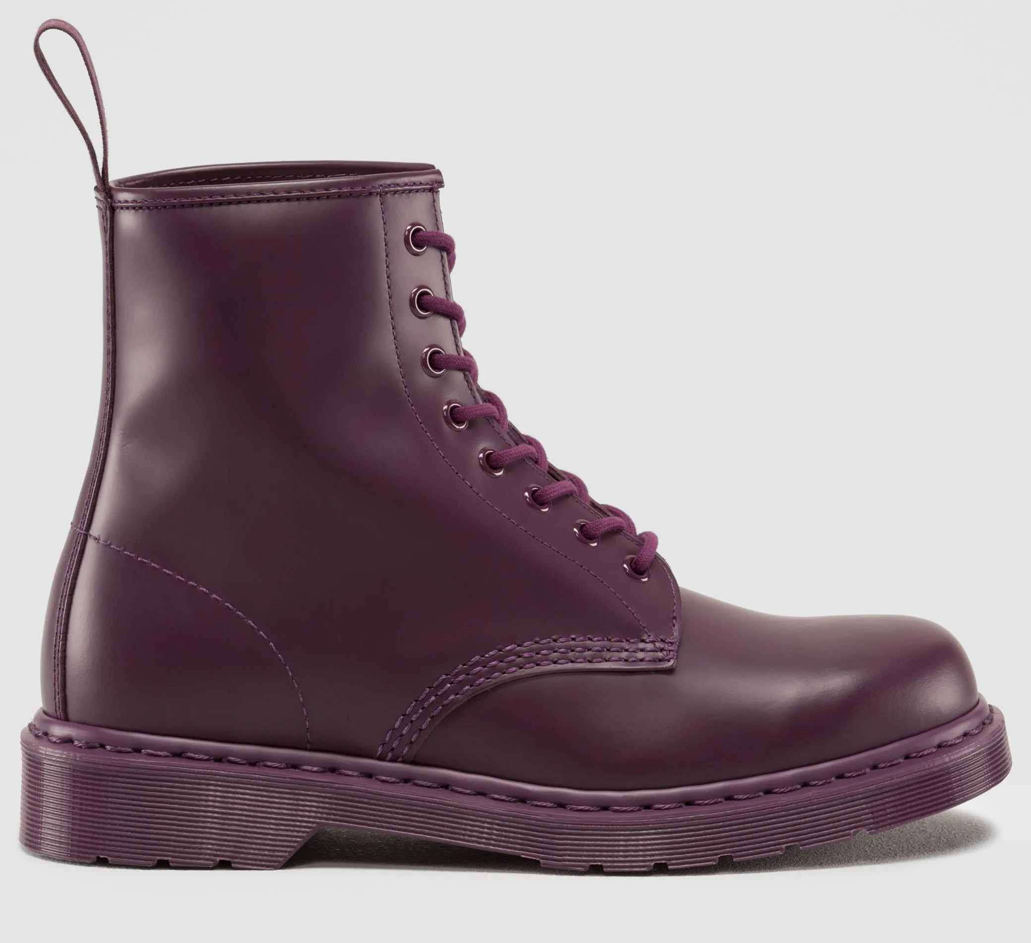 1460 Mono Purple Smooth Boots