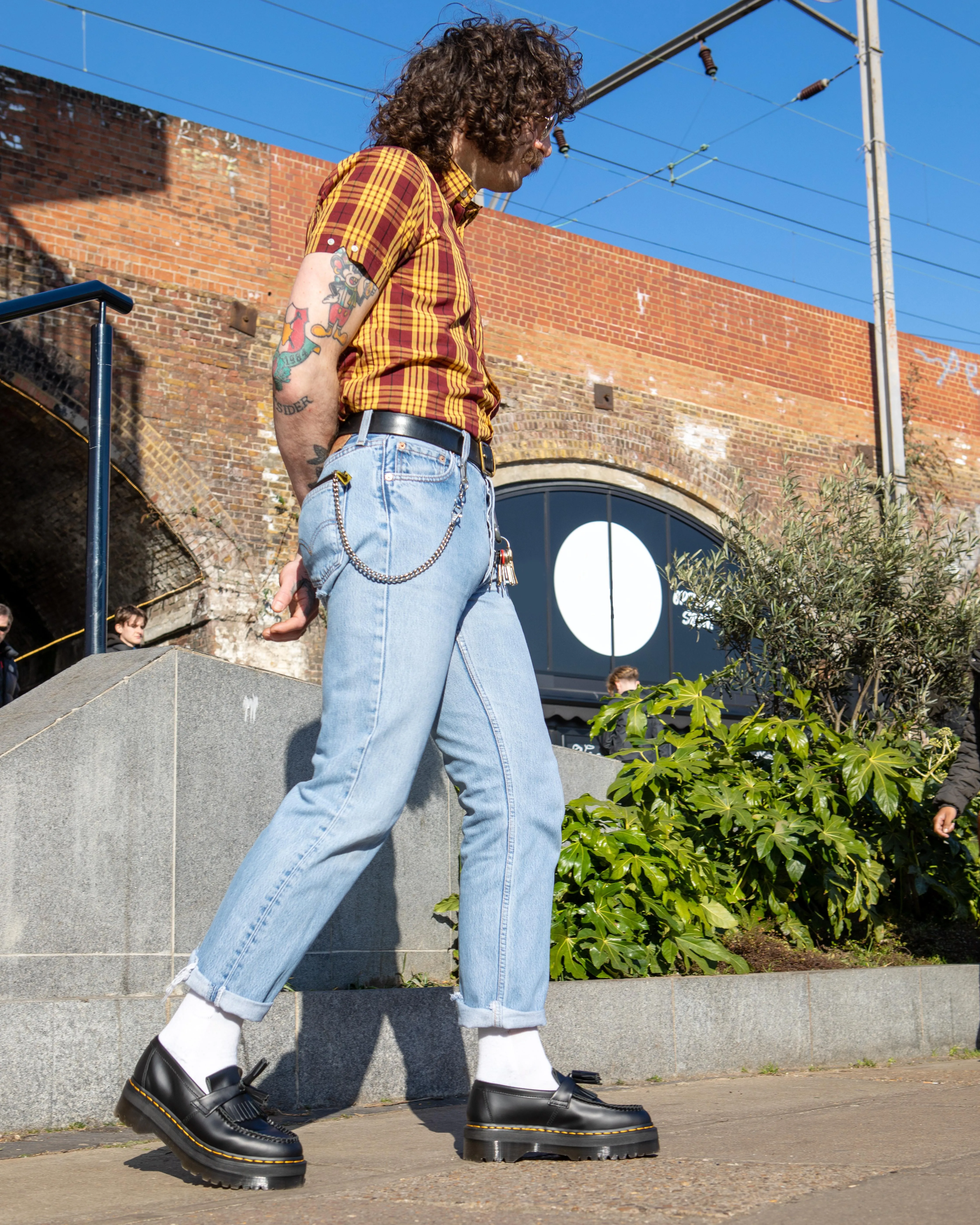 Adrian leather platform loafers with tassels Dr. Martens