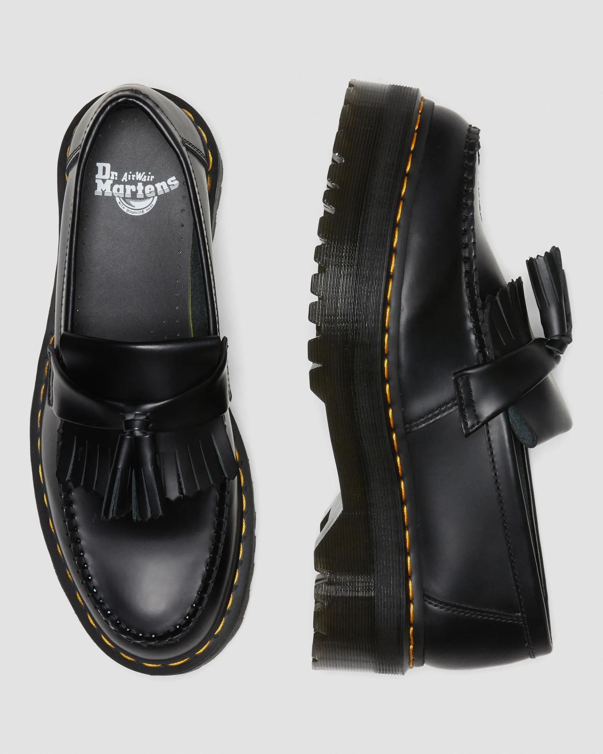 Adrian leather platform loafers with tassels Dr. Martens