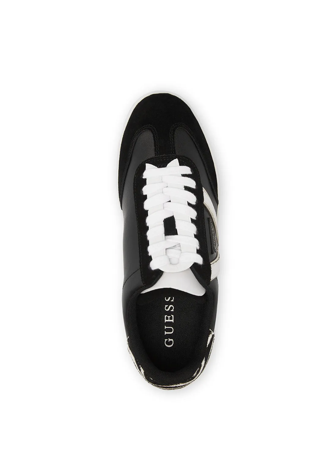 Black Aviana Zebra Low Top Sneakers