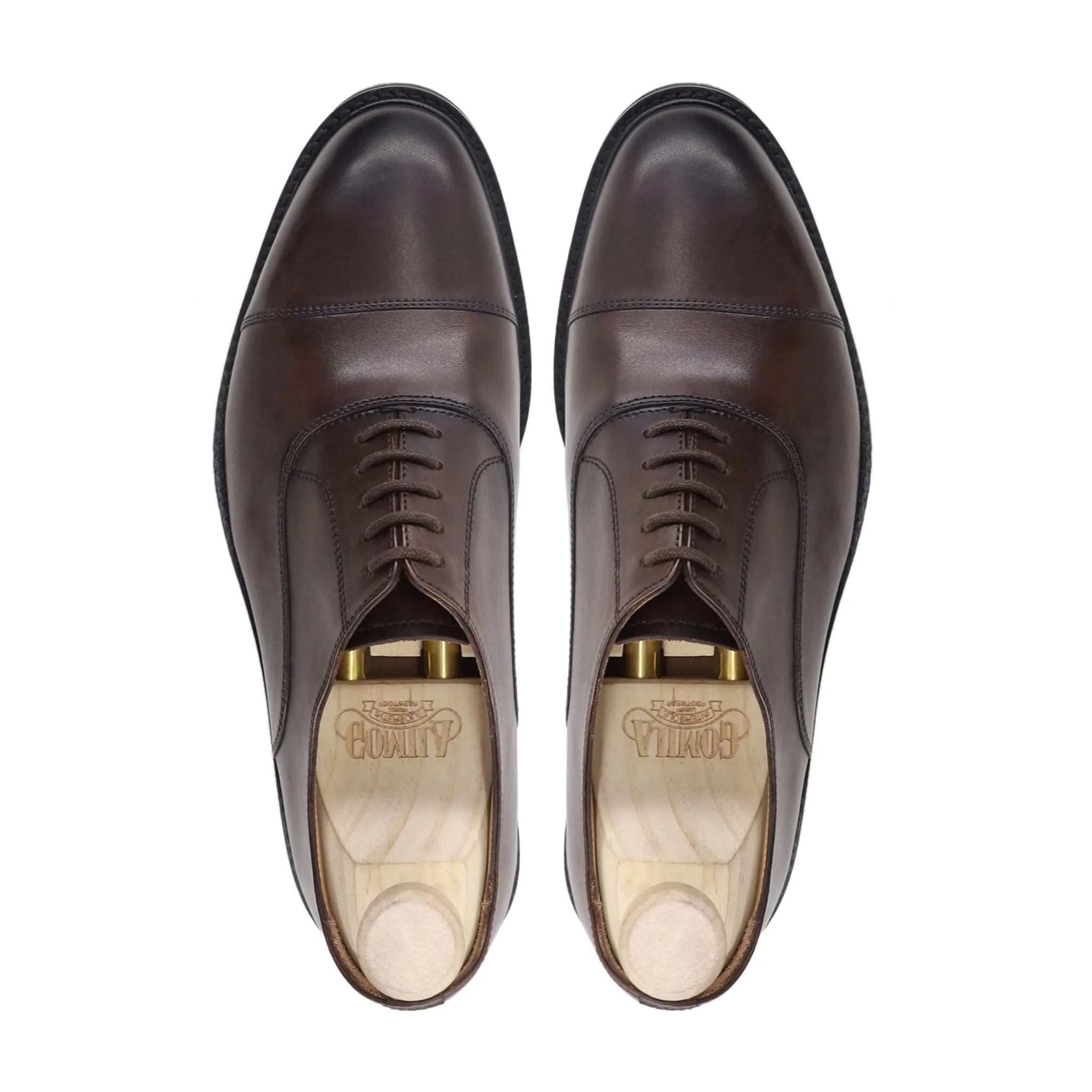 Chinita - Men's Dark Brown Calf Leather Oxford Shoe