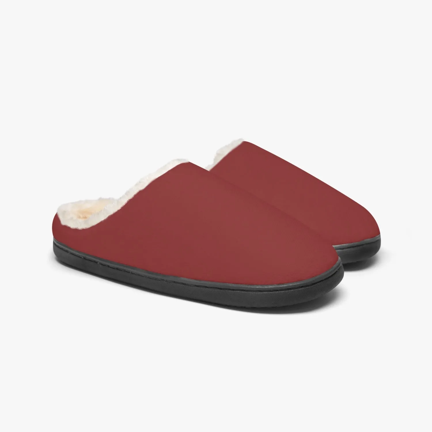 Dark Red | Fluffy Bedroom Slippers