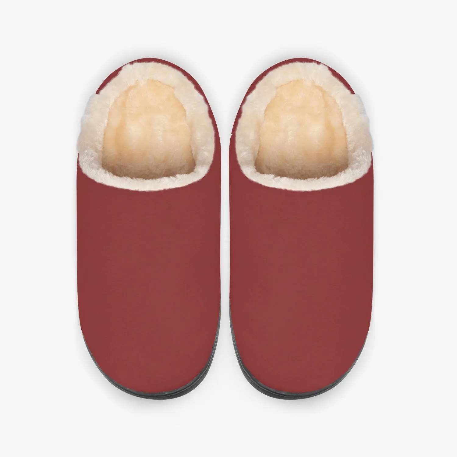 Dark Red | Fluffy Bedroom Slippers