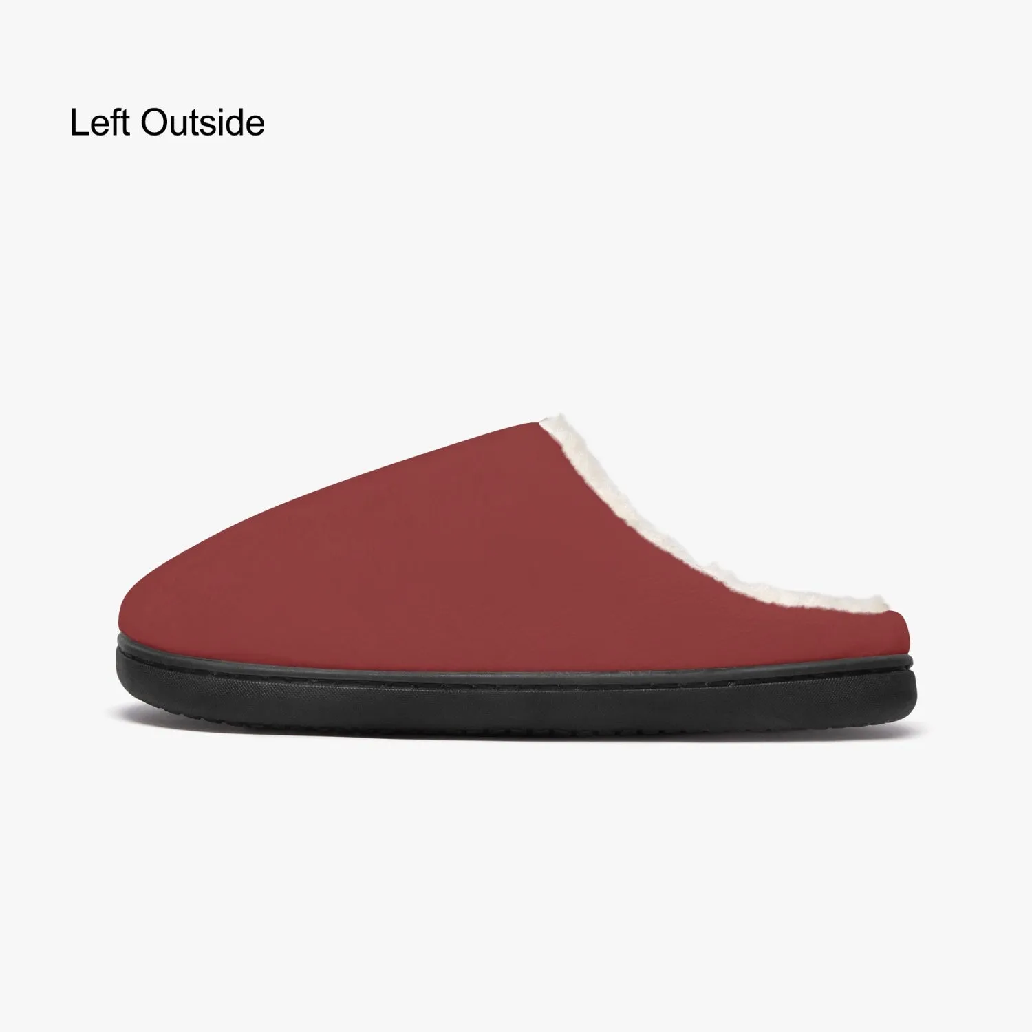 Dark Red | Fluffy Bedroom Slippers