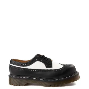 Dr. Martens 3989 Casual Brogue Shoes, Black and White