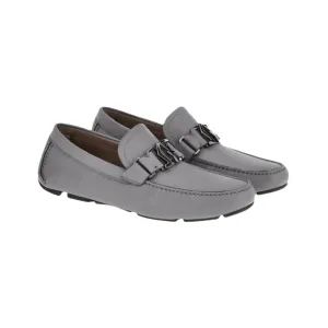 Ferragamo Peter Men's Driving Loafers Grey