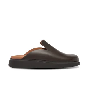 FitFlop Gen-FF Mens Leather Mules Brown