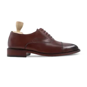 Hideaki - Men's Brown Patina Calf Leather Oxford Shoe