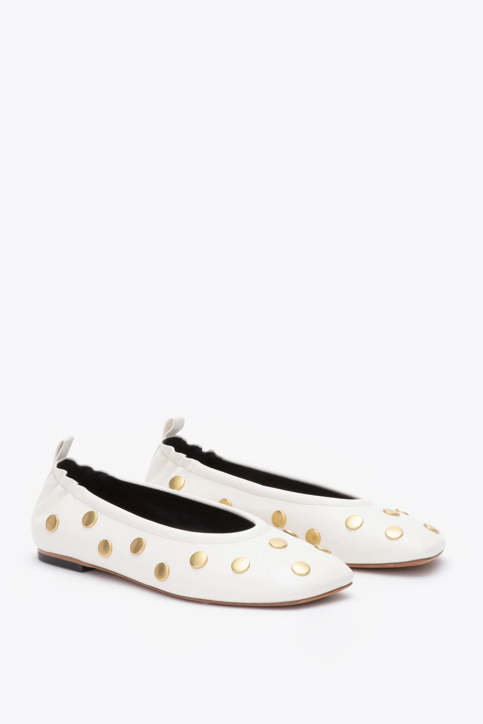 ID Stretch Back Ballerina Flat with Studs