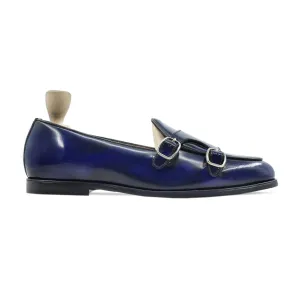 Jelenia - Men's Blue Box Leather High Shine Loafer