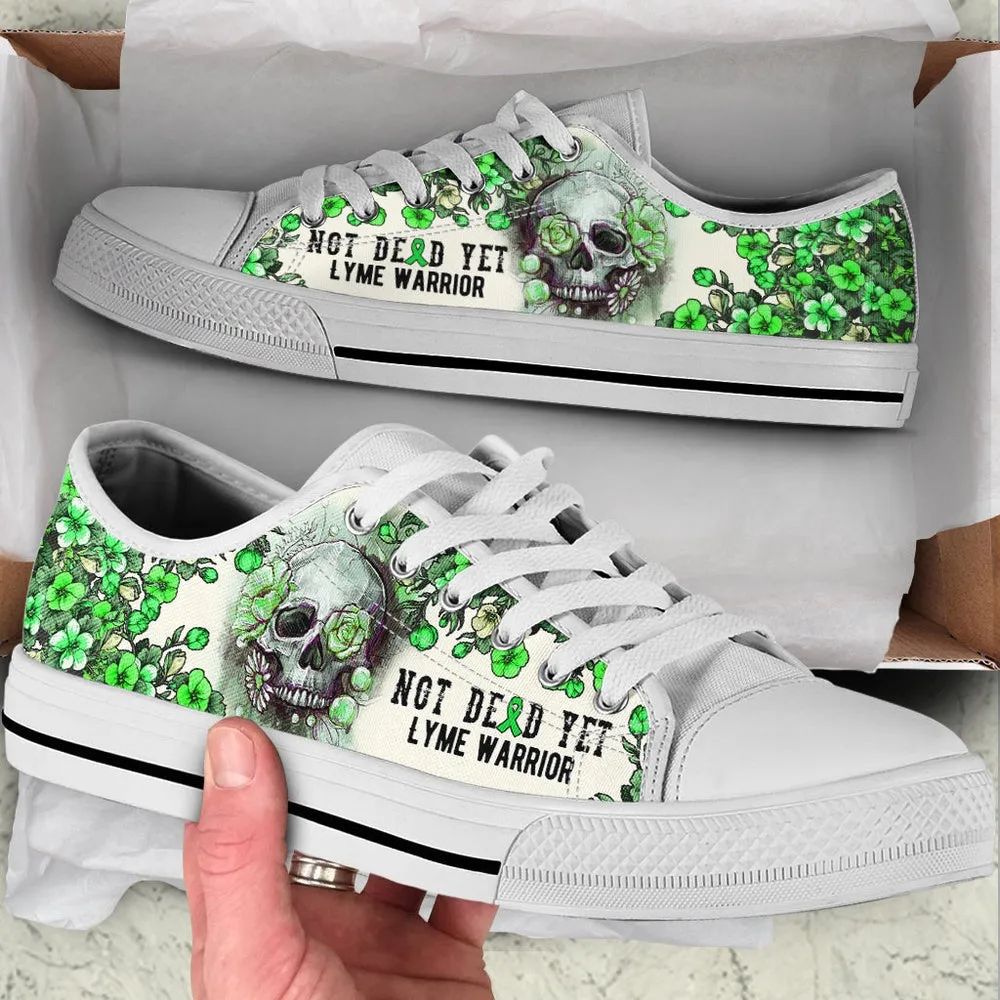 Lyme Shoes Rose Flowers Skull Low Top Shoes, Best Canvas Shoes, Low Top Sneaker