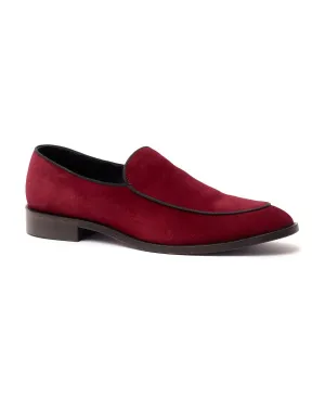 Men's Craige Anthony Veer Suede Slip-On Loafers, Red