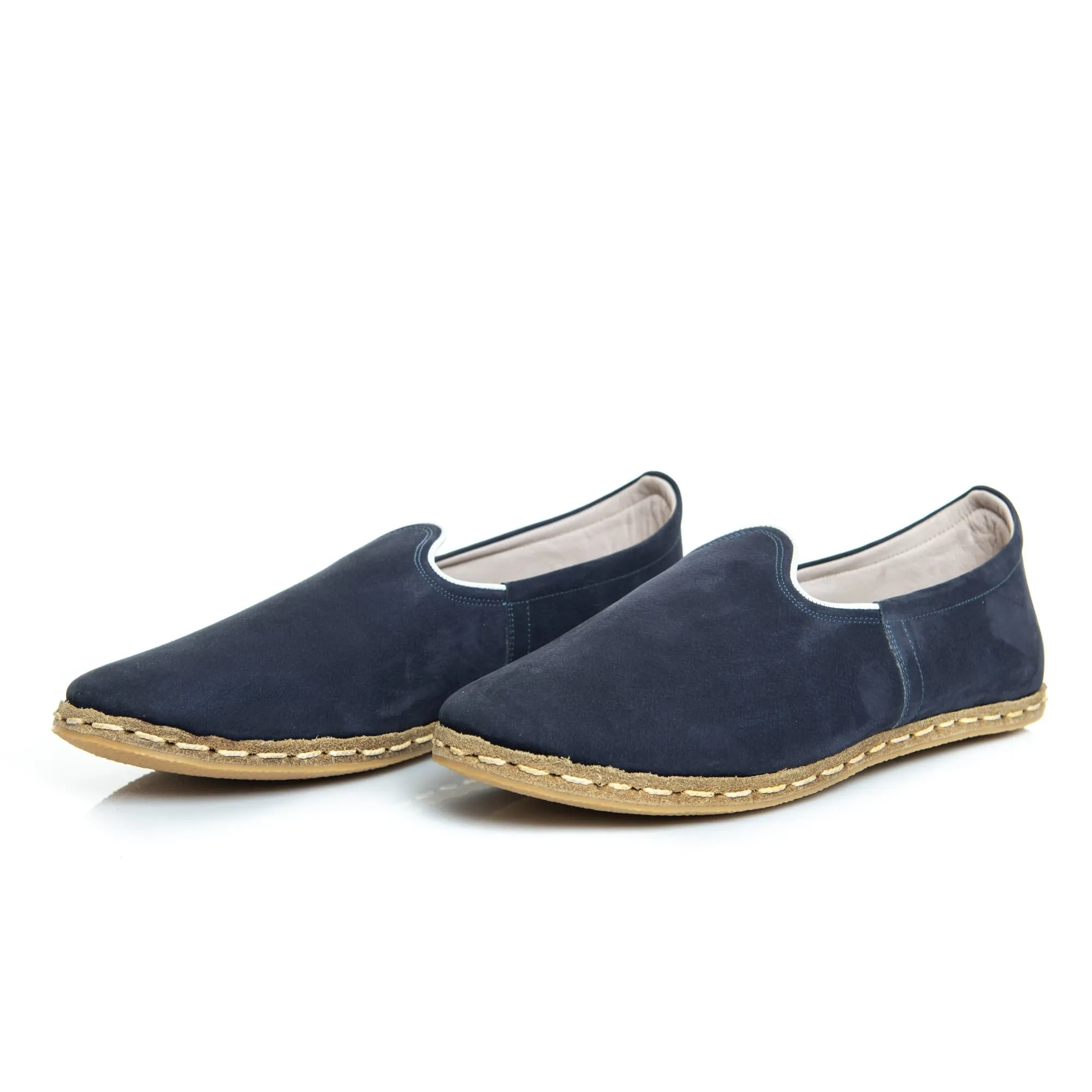 Men's Navy Blue Slip On Shoes