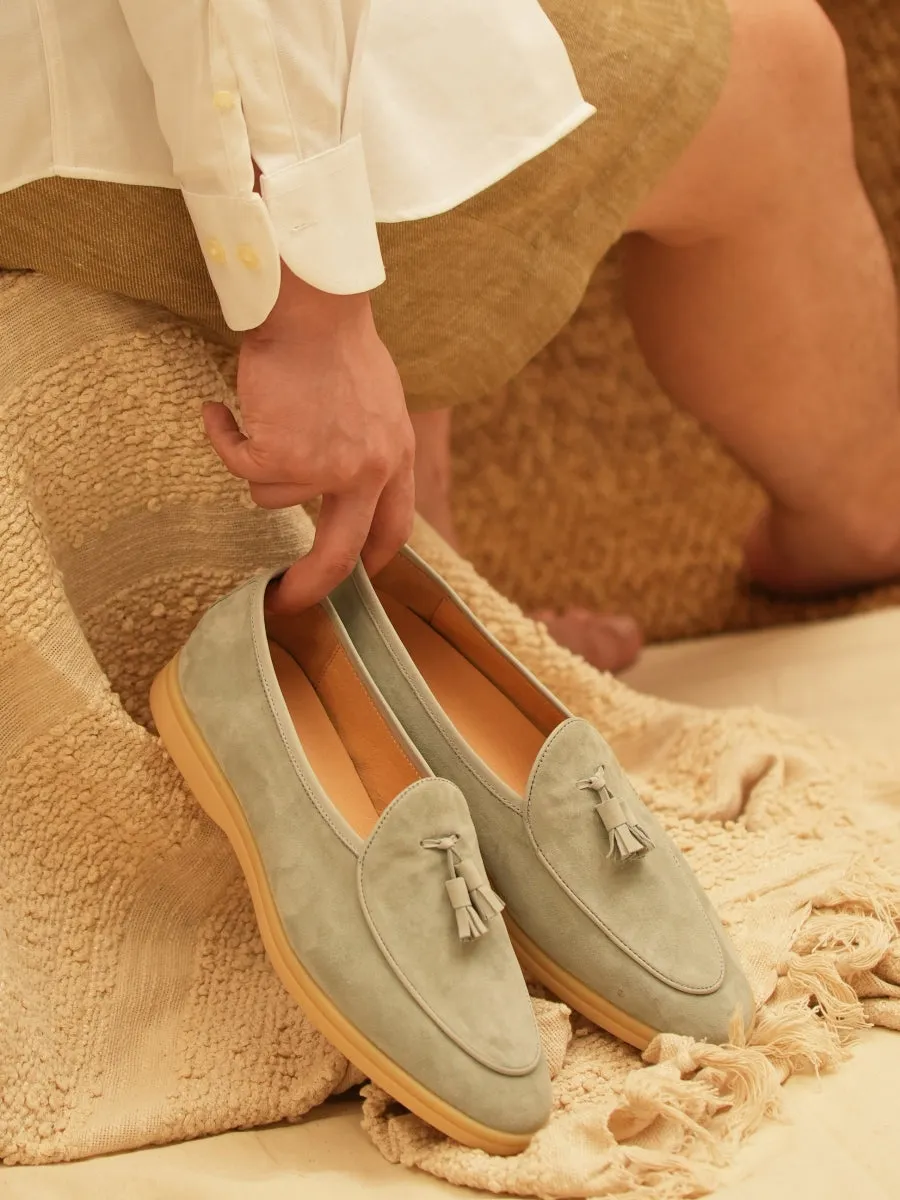 Men's Suede Tassel Loafers