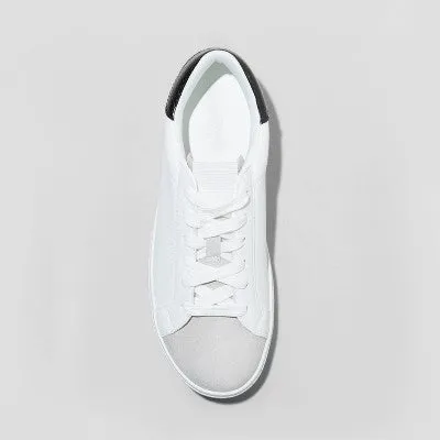 New - Women's Candace Lace-Up Sneakers - Universal Thread White 6