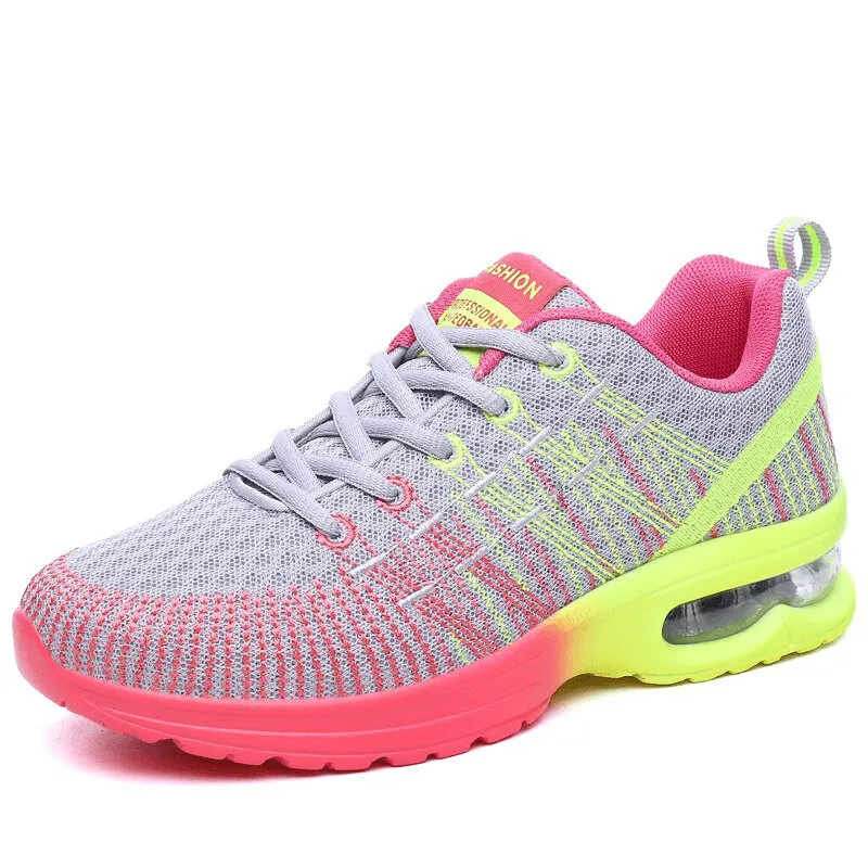 Stylish Bright Mesh Women's Sneakers / Breathable Sports Shoes - SF0876