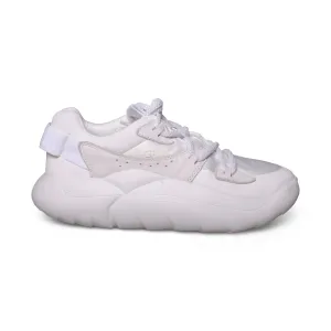 UGG La Cloud Lace White Sneakers - Women's